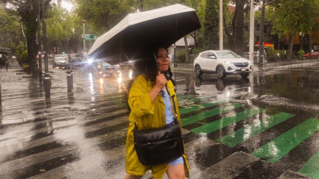 Lluvias fuertes en la CDMX