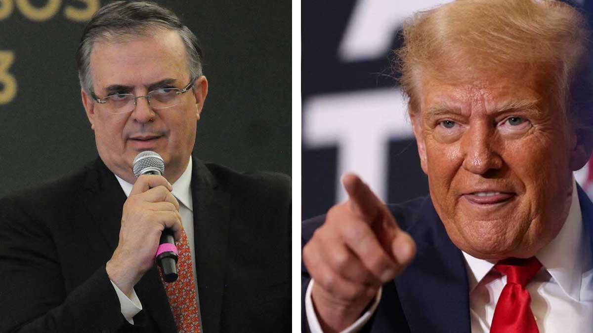 Donald Trump ofende a Marcelo Ebrard durante campaña; Sheinbaum lo defiende