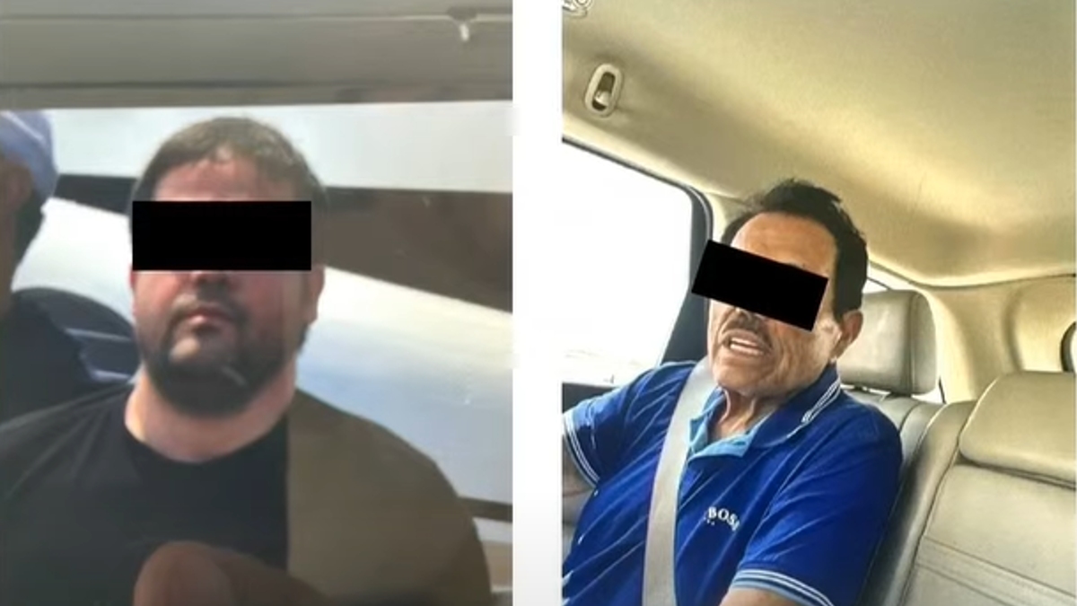 Revelan primeras fotos del “Mayo” Zambada y Joaquín Guzmán López después de su captura en EU