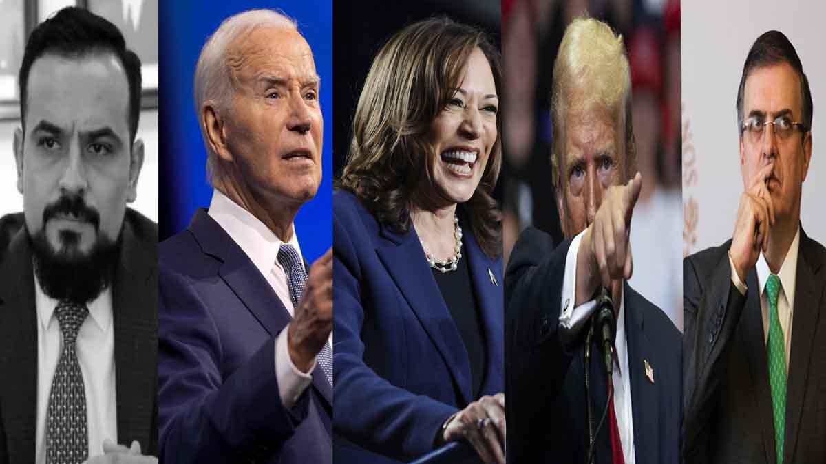 Milton Morales, Joe Biden, Kamala Harris, Marcelo Ebrard y Donald Trump los personajes del fin de semana
