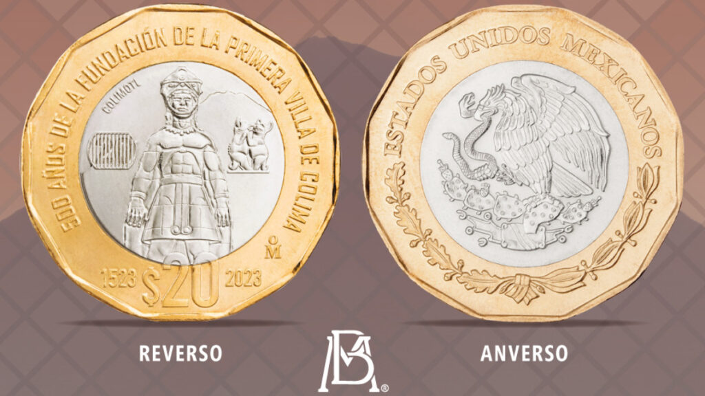 Nueva moneda de 20 pesos