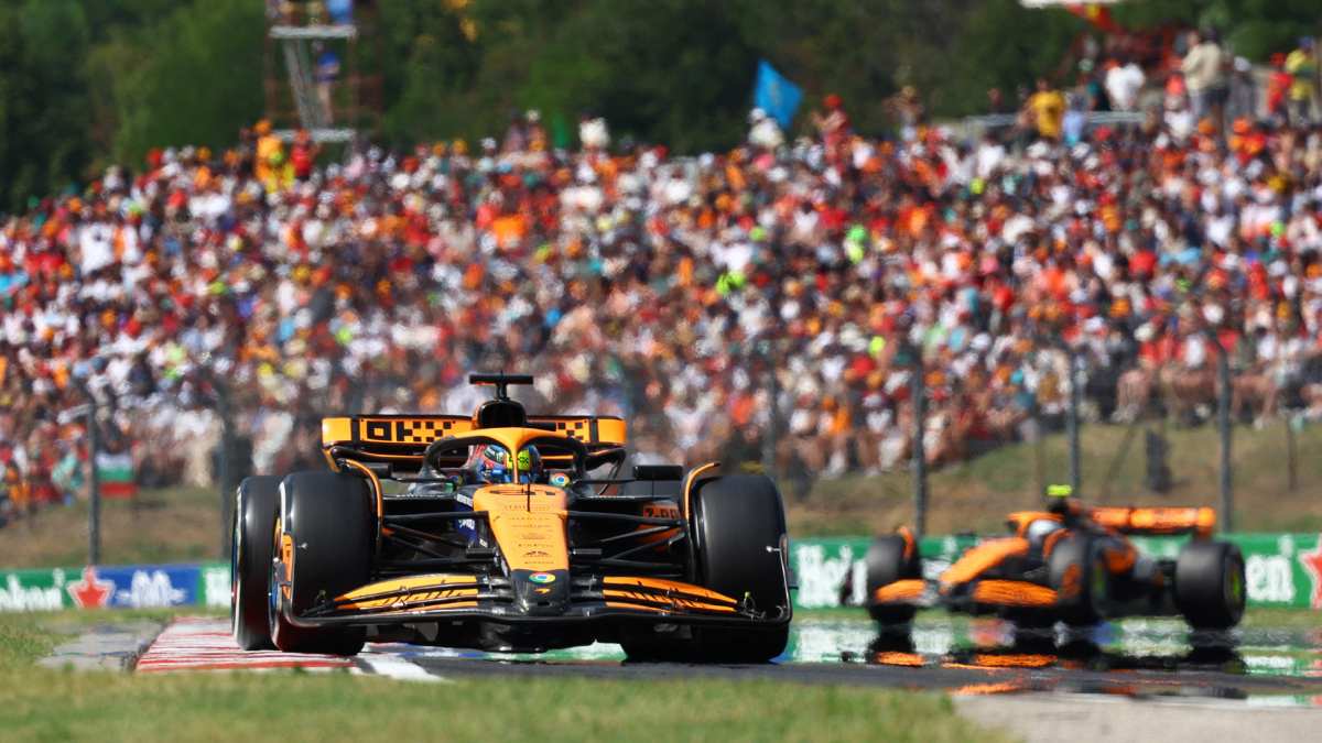 McLaren hace el 1-2 en el GP de Hungría: Lando Norris le cede el triunfo a Oscar Piastri; Checo Pérez es séptimo