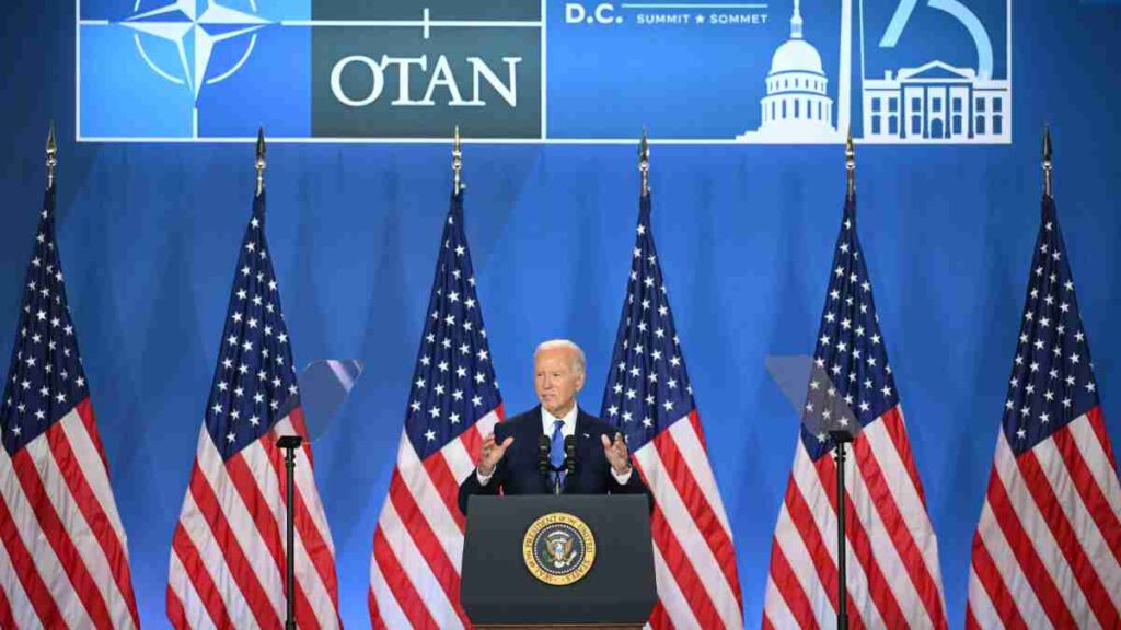 Joe Biden, presidente de Estados Unidos, en cumbre de la OTAN