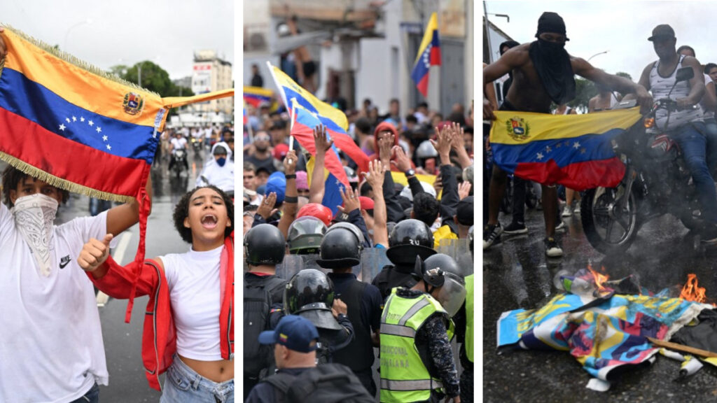 protestas en Venezuela por reelección de Maduro