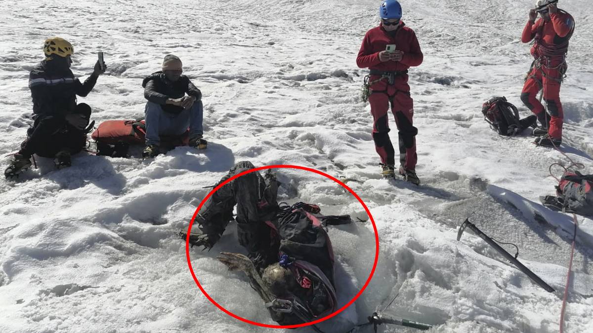 Tras 22 años, aparece momificado alpinista estadounidense en nevado de Perú; así lo encontraron
