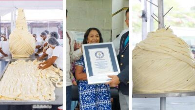 Oaxaca tiene el Record Guinness del quesillo más grande del mundo
