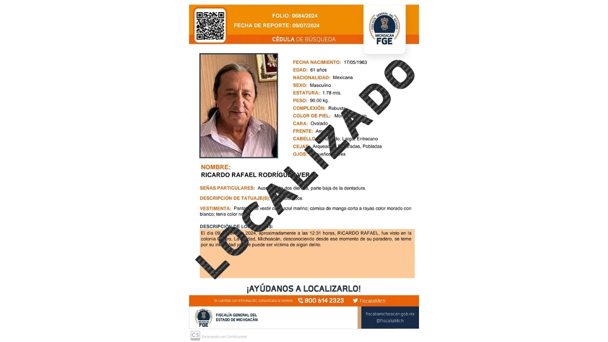 Localizan con vida al periodista Ricardo Rafael Rodríguez, tras reportes de su desaparición en Michoacán