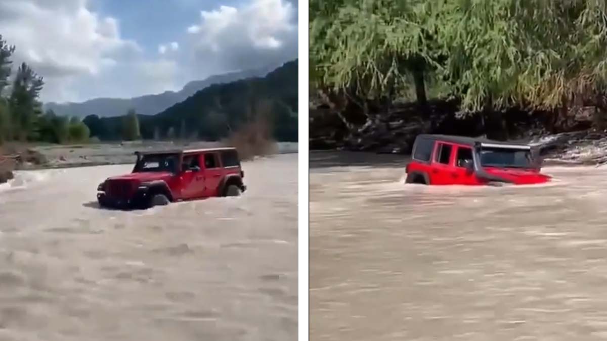 ¡Por jugarle al valiente! Camionetas intentan cruzar río en Nuevo León y la corriente se las lleva