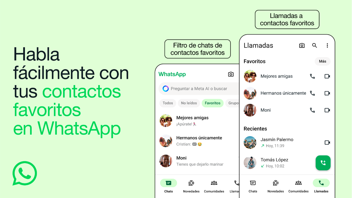 WhatsApp presenta los contactos favoritos: ¿qué son y cómo encontrarlos rápidamente?