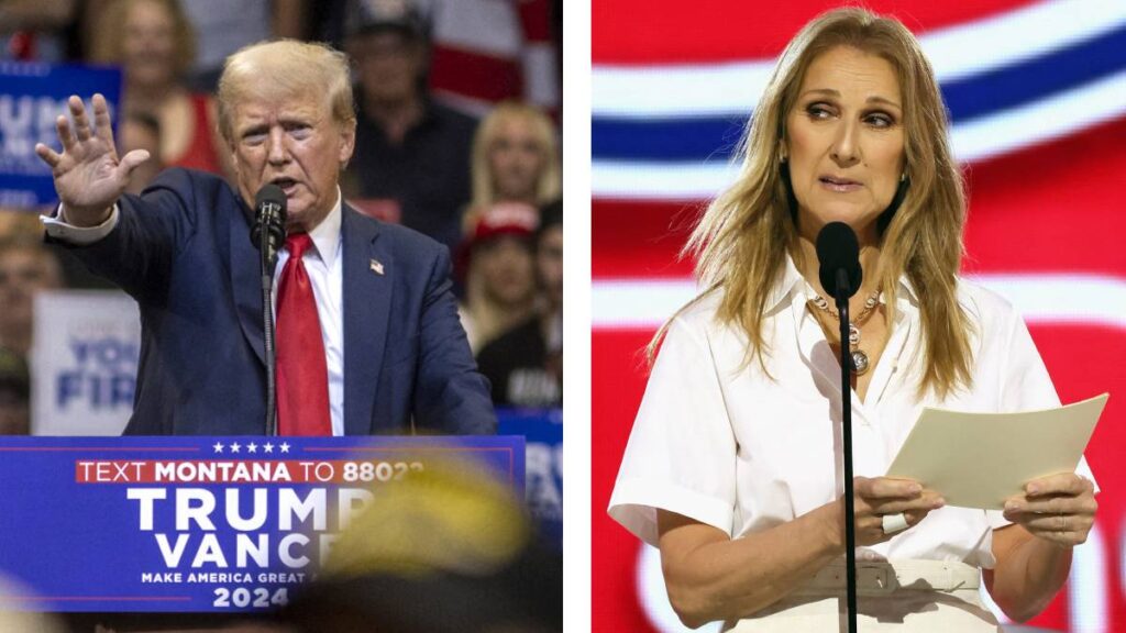 Celine Dion reclama a Trump por uso de su canción en mitin