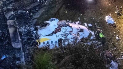 Mujer envió un mensaje antes del choque de avión en Brasil