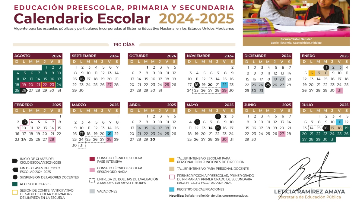 Ciclo Escolar 2024-2025 SEP: Calendario Con Puentes, Vacaciones Y Días ...