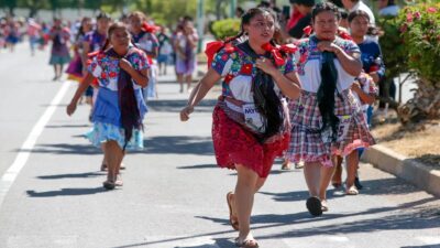 Carrera de la tortilla en Puebla