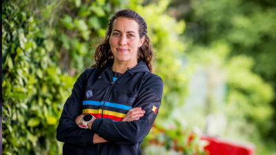 Claire Michel triatleta belga enferma sena