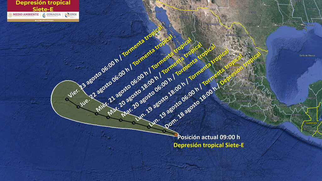 Se forma depresión tropical frente a Jalisco; ve trayectoria