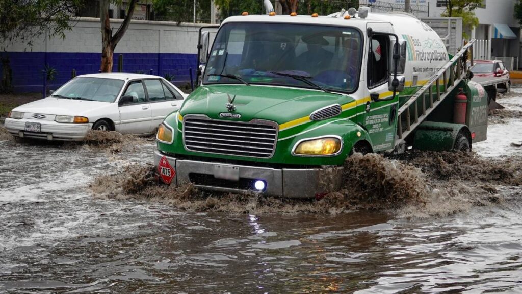 Fuertes lluvias en Coyoacán, Tlalpan y Xochimilco