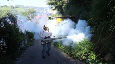 Fumigación contra el dengue en Zacatecas