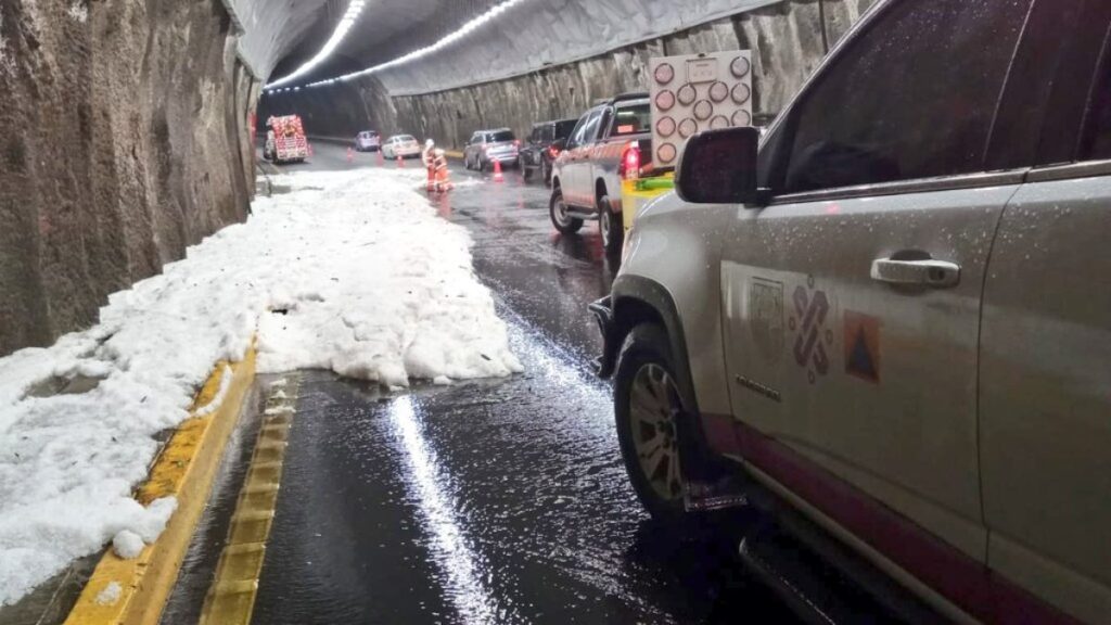 Granizada en la alcaldía Álvaro Obregón