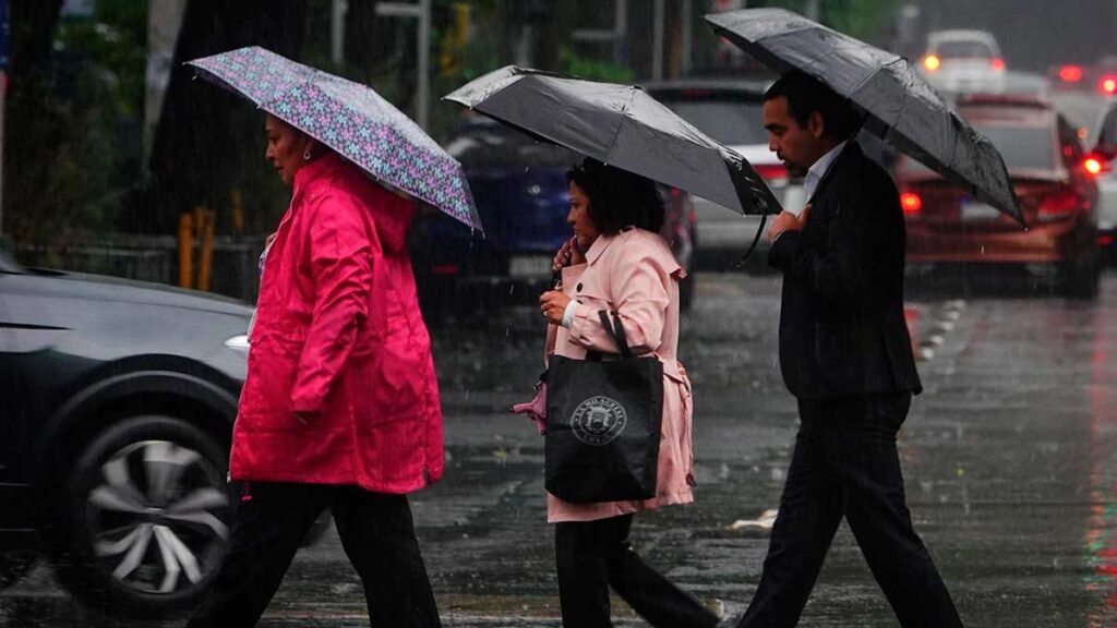 Lluvias y chubascos en CDMX