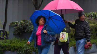 Lluvias fuertes y chubascos en CDMX