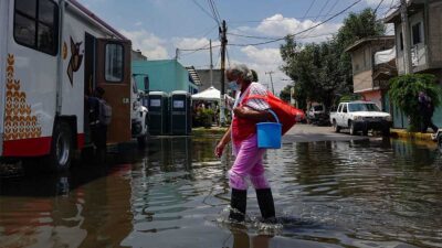 Las lluvias provocaron inundaciones en algunas partes del país.