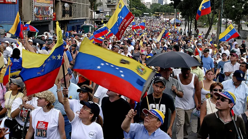 Oposición marcha contra Nicolás Maduro en Venezuela