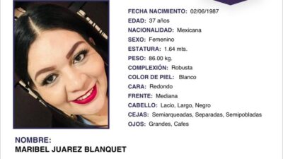 Secuestran a exalcaldesa Maribel Juárez Blanquet