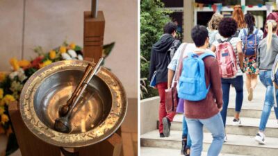 Bendición de mochilas, tradición católica para el regreso a clases