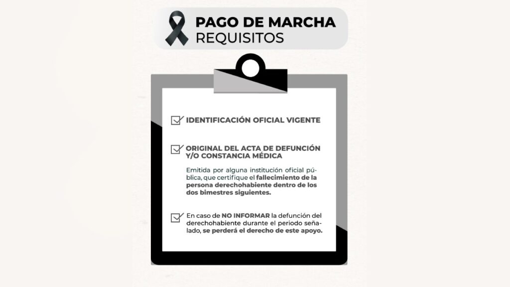 El Pago de Marcha es un apoyo de 3 mil pesos que se entregan por única ocasión a la personas adulta auxiliar registrada.