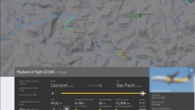 Avión se desplomó en Brasil.