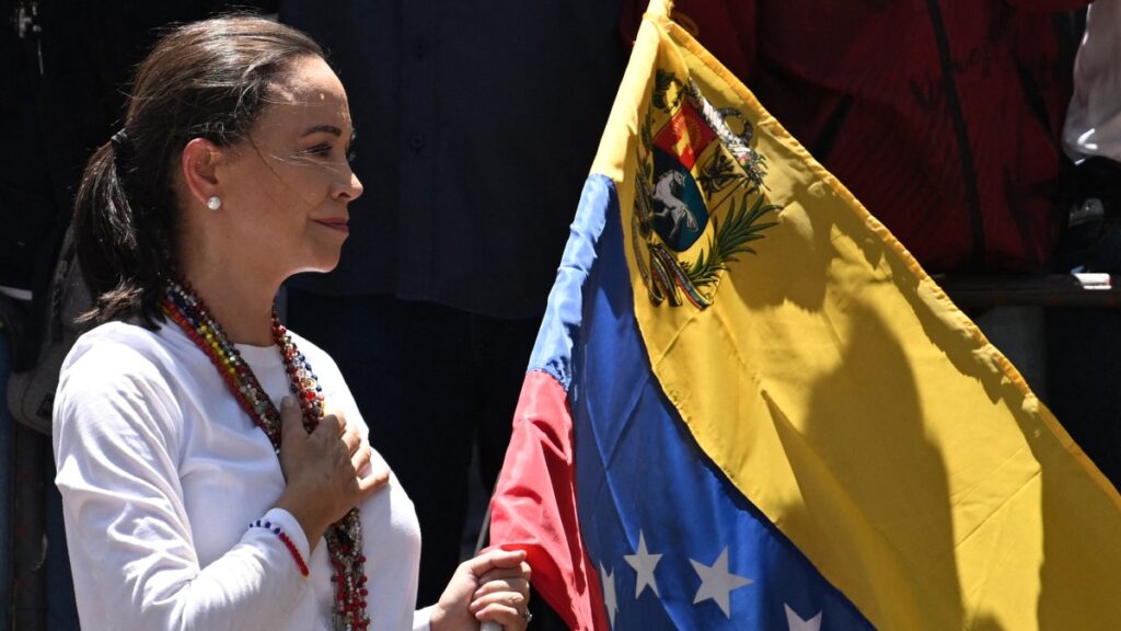 Venezuela: María Corina Machado presente en protesta tras resultado de elecciones