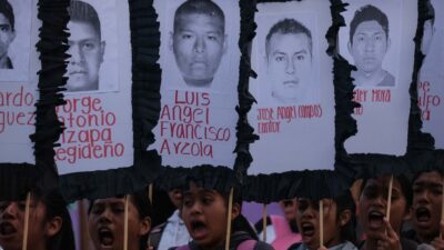 Manifestación a 10 años de la desaparición de los 43 normalistas de Ayotzinapa