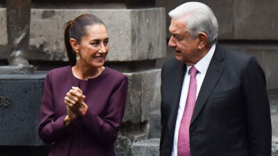 Claudia Sheinbaum Amdres Manuel Lopez Obrador