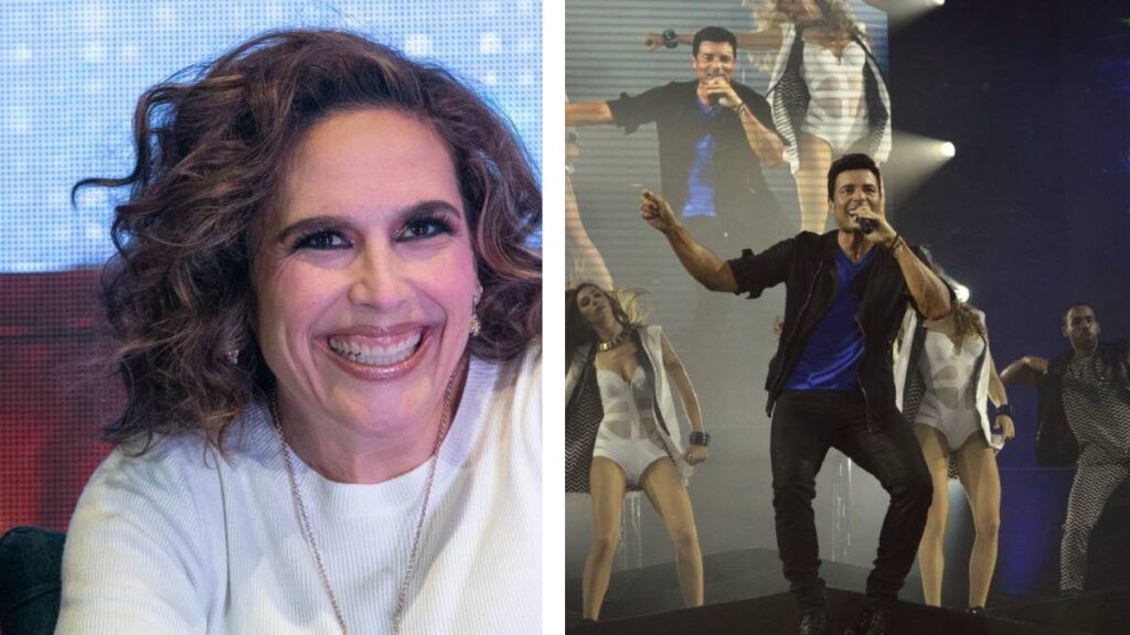 Angélica Vale comparte baile con Chayanne