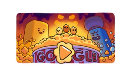 Google celebra a las palomas de maíz con un doodle que es un divertido juego que honra a este alimento.