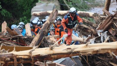 Japón sufre los estragos de las lluvais torrenciales