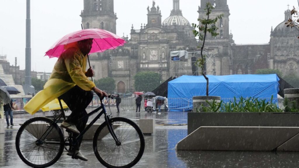 Lluvias fuertes en la CDMX