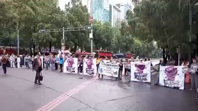 Manifestantes Cierran Av Paseo De La Reforma Por Anulaccion De Elecciones En Cuahutemoc