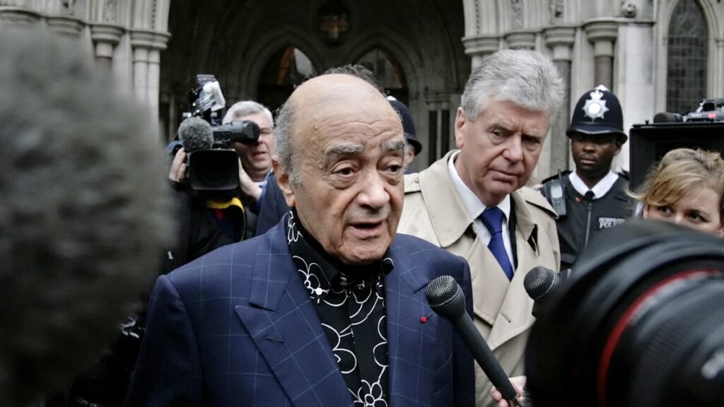 El fallecido Mohamed Al Fayed es acusadod e abuso