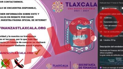 ¡No vayas a caer! Alertan por fraude en venta falsa de autos confiscados en Tlaxcala