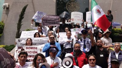 Manifestación de trabajadores del Poder Judicial