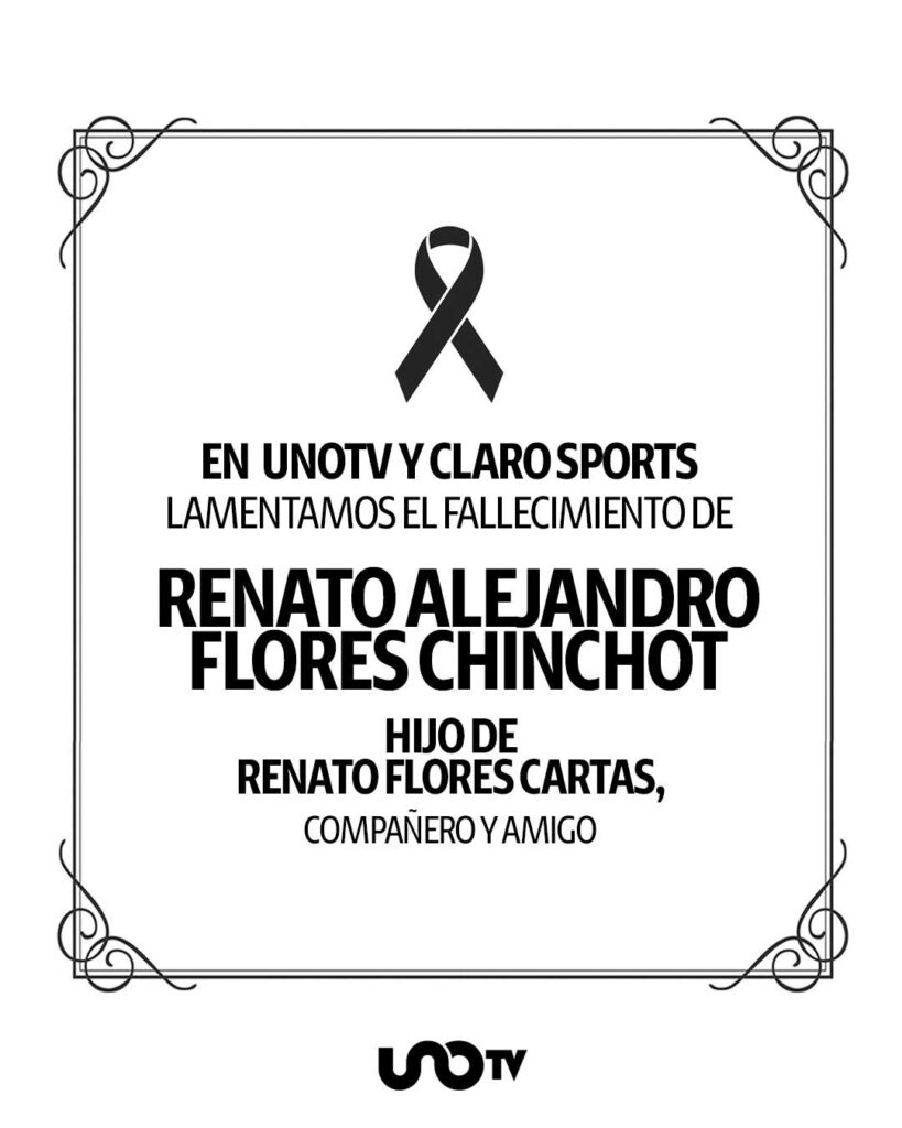 Descanse en paz, Renato Alejandro Flores Chinchot.