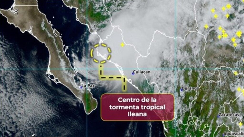 Tormenta Tropical Ileana toca tierra en Sinaloa con lluvias torrenciales y fuertes vientos