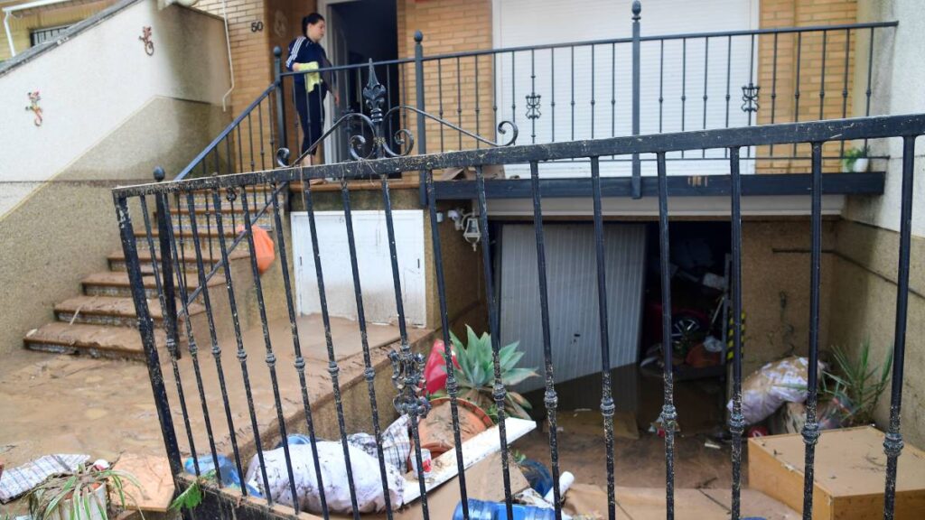 Valencia, España, se vio afectada por fuertes lluvias.