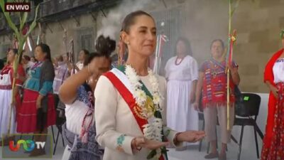 Ceremonia De Sheinbaum En El Zocalo