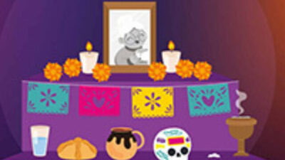 Poster ofrenda dia de muertos