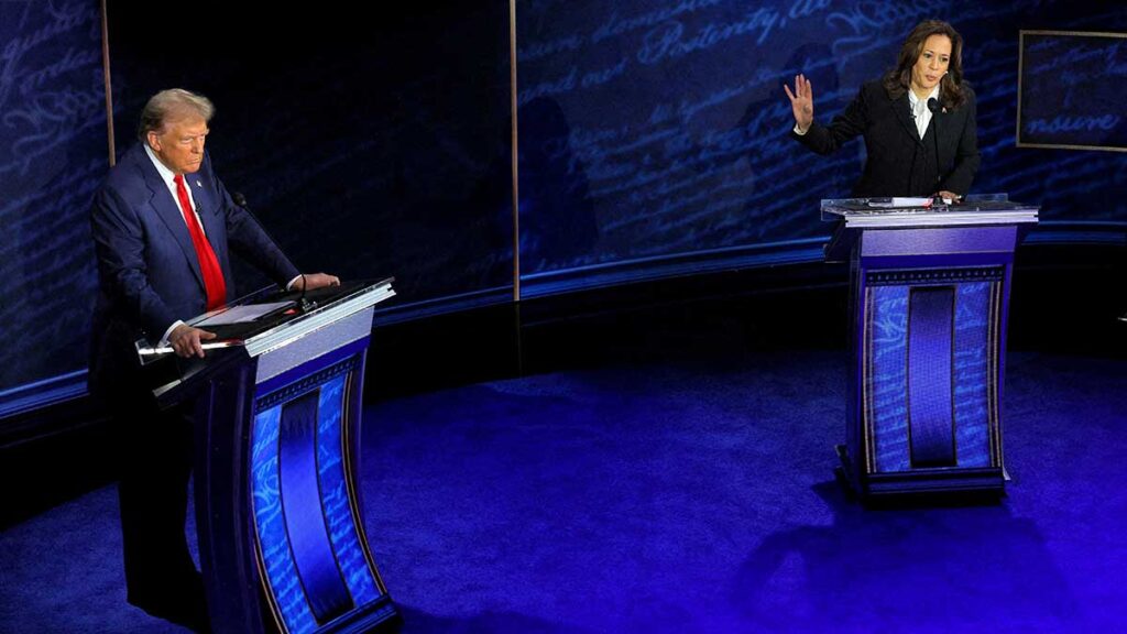 Kamala Harris y Trump tendrían un segundo debate. Foto: Reuters