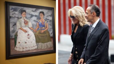 Jill Biden dejó su firma en libro del Museo Frida Kahlo