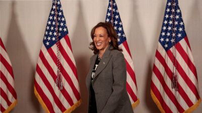 Kamala Harris se mostró emocional por su cumpleaños. Foto: Reuters