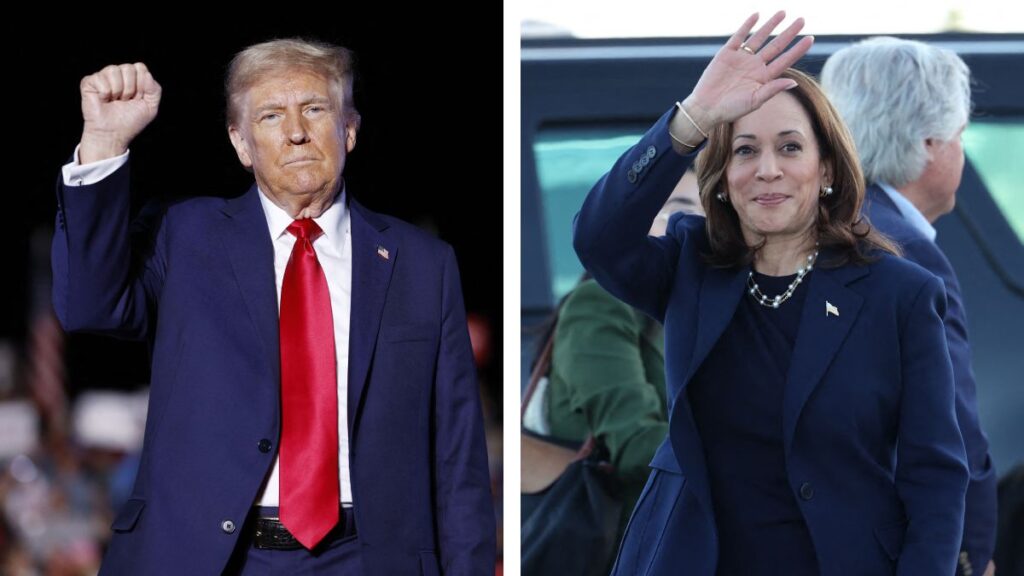 que edad tiene trump y que edad tiene kamala harris